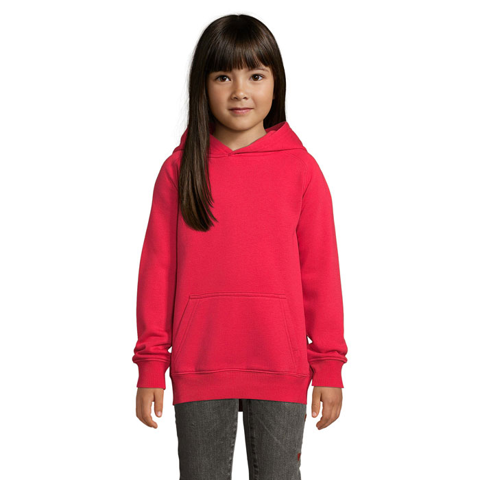 Sweat-shirt publicitaire enfant à capuche Stellar Kids Rouge 1